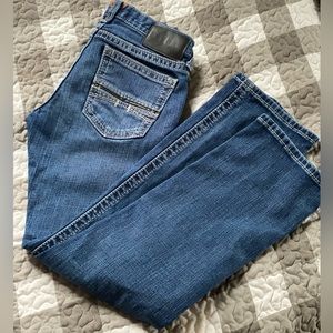 Ariat Mens Jeans Blue 28x32 Stretch Denim M7 Slim Fit Straight Leg Western Pants